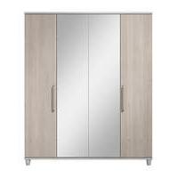Copenhagen 4 Door Wardrobe with Mirror