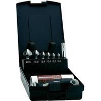 Countersink set 8-piece 6.3 mm, 8.3 mm, 10.4 mm, 12.4 mm, 16.5 mm, 20.5 mm HSS Exact 1605649 1/4\