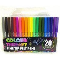 Colour Therapy Fine Tip Felt Pens 20 Pack