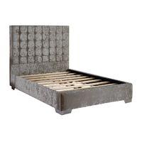 Coppella Velvet Divan Bed Frame Silver Velvet Fabric Small Single 2ft 6