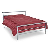 Contract Mesh Silver Metal Bed Frame - Single