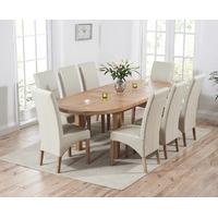Cotswold Oak Extending Dining Table with Canberra Chairs