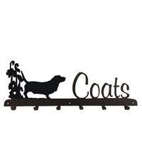 COAT RACK in Bassett Hound Design