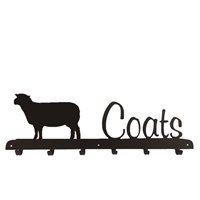 coat rack in southdown sheep design