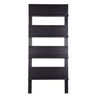 contemporary magazine rack display unit in black