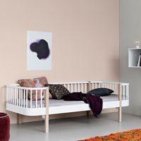 CONTEMPORARY WOOD KIDS DAY BED in Oak & White