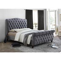 COLORADO UPHOLSTERED BED in Grey by Birlea