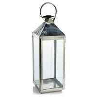 colours chrome effect stainless steel glass hurricane lantern extra la ...