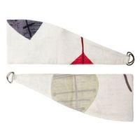 Colours Dario Leaf Print Curtain Tie Backs Pack of 2