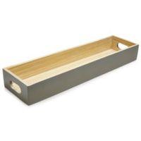 Colours Taupe Lacquered Bamboo Tray