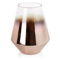 Copper Effect Tapered Glass Vase Medium