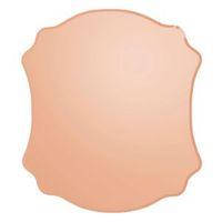 Colours Nerio Copper Unframed Scalloped Mirror (H)500mm (W) 400mm