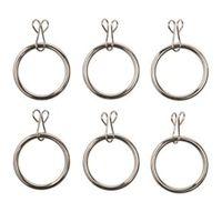 Colours Steel Curtain Ring (Dia)16mm Pack of 6