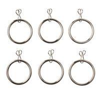 Colours Steel Curtain Ring (Dia)25mm Pack of 6