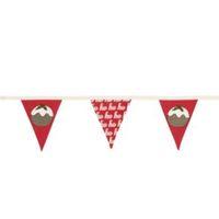 Colours Christmas Pudding Decorative Bunting (L)3 M