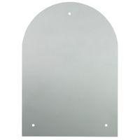 Colours Clear Unframed Arch Mirror (H)700mm (W) 500mm