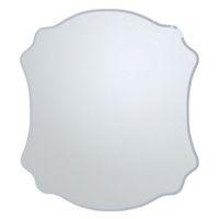 colours nerio plain mirror unframed scalloped mirror h500mm w 400mm