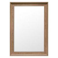 colours felton oak effect framed rectangular mirror h104mm w 735mm