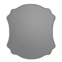 colours nerio grey unframed scalloped mirror h500mm w 400mm