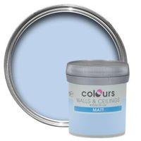 Colours China Blue Matt Emulsion Paint 50ml Tester Pot