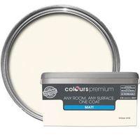colours premium antique white matt emulsion paint 25l