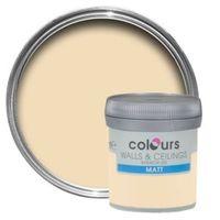 Colours Custard Cream Matt Emulsion Paint 50ml Tester Pot