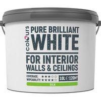 Colours White Silk Emulsion Paint 10L