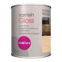 colours clear gloss interior varnish 750ml