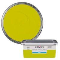 colours lime matt emulsion paint 25l