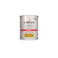 colours indoor oak gloss wood varnish 750ml