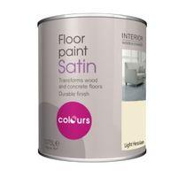 colours light hessian satin floor paint 750ml