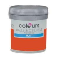 Colours Pumpkin Matt Emulsion Paint 50ml Tester Pot