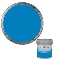 Colours Electric Blue Matt Emulsion Paint 50ml Tester Pot