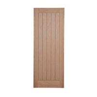 cottage panelled oak veneer internal unglazed door h2040mm w726mm