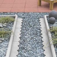 contemporary paving edging grey l600mm h150mm t50mm