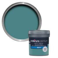 Colours Kitchen Barbados Blue Matt Emulsion Paint 50ml Tester Pot