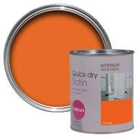 Colours Interior Orange Satin Emulsion Paint 750ml