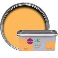 colours warm yellow silk emulsion paint 25l