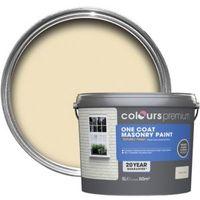 Colours Premium Devon Cream Matt Masonry Paint 5L