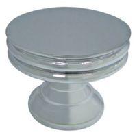Cooke & Lewis Chrome Effect Round Cabinet Knob Pack of 1