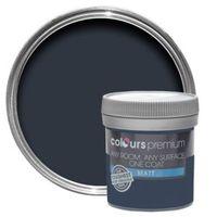 Colours Premium Deep Blue Sea Matt Emulsion Paint 50ml Tester Pot