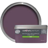 colours premium blackcurrant silk emulsion paint 25l