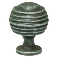 Cooke & Lewis Hammered Pewter Effect Round Cabinet Knob Pack of 1
