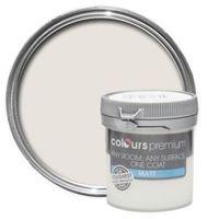 Colours Premium White Petal Matt Emulsion Paint 50ml Tester Pot