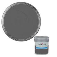 Colours Asphalt Matt Emulsion Paint 50ml Tester Pot