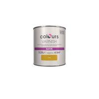 colours indoor oak satin wood varnish 250ml