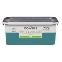 Colours Barbados Blue Silk Emulsion Paint 2.5L