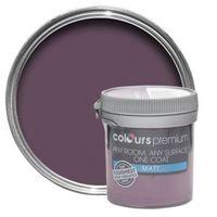 Colours Premium Blackcurrant Matt Emulsion Paint 50ml Tester Pot