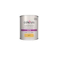 colours indoor beech satin wood varnish 750ml