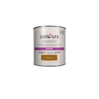 colours indoor walnut satin wood varnish 250ml